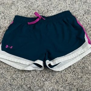 Kids Under Armour running shorts